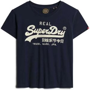 Superdry Embroidered Vl Fitted Short Sleeve T-shirt Rich Navy XS Women Superdry Embroidered Vl Fitted Short Sleeve T-shirt Rich Navy XS Women