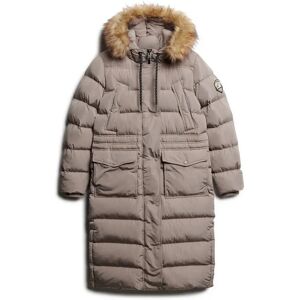 Superdry Everest Faux Fur Longline Jacket Deep Beige M Women Superdry Everest Faux Fur Longline Jacket Deep Beige M Women
