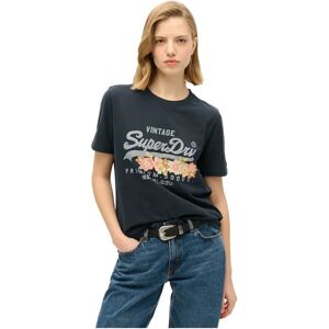 Superdry Vintage Vl Prem G Floral Short Sleeve T-shirt Eclipse Navy XS Women Superdry Vintage Vl Prem G Floral Short Sleeve T-shirt Eclipse Navy XS Women