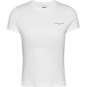 Tommy Jeans Linear Short Sleeve T-shirt White L Women Tommy Jeans Linear Short Sleeve T-shirt White L Women