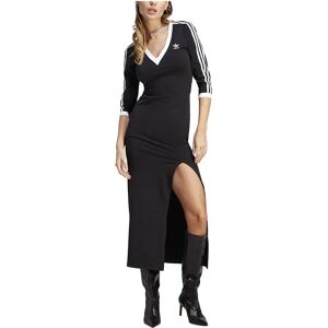 adidas Originals Adicolor Classics 3 Stripes Maxi Dress Black XS Women adidas Originals Adicolor Classics 3 Stripes Maxi Dress Black XS Women