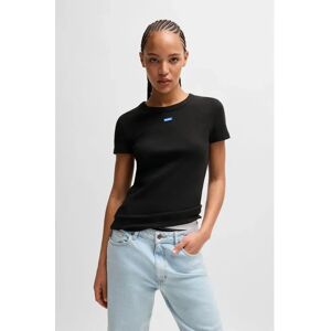Hugo Boss Easy 10257055 Blue Short Sleeve T-shirt Black L Women Hugo Boss Easy 10257055 Blue Short Sleeve T-shirt Black L Women