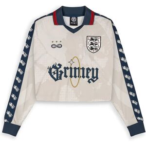 Grimey Saoirse Cropped Soccer Long Sleeve T-shirt Off White L Women Grimey Saoirse Cropped Soccer Long Sleeve T-shirt Off White L Women