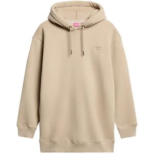 Superdry Essential Long Sleeve Midi Dress Cobblestone Grey S-M Women Superdry Essential Long Sleeve Midi Dress Cobblestone Grey S-M Women