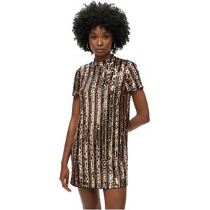 Superdry Sequin Short Sleeve Short Dress Multi Sequin L Women Superdry Sequin Short Sleeve Short Dress Multi Sequin L Women