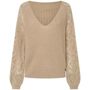 Pepe Jeans Hailey Sweater Light Beige XS Women Pepe Jeans Hailey Sweater Light Beige XS Women