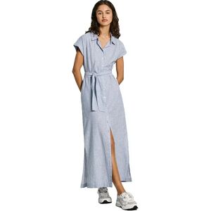 Pepe Jeans Pl953555 Short Sleeve Long Dress Sea Blue S Women Pepe Jeans Pl953555 Short Sleeve Long Dress Sea Blue S Women