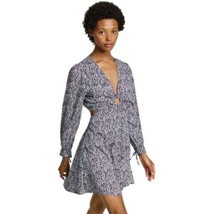 Pepe Jeans Pl953561 Long Sleeve Short Dress Marine Blue L Women Pepe Jeans Pl953561 Long Sleeve Short Dress Marine Blue L Women