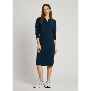 Pepe Jeans Haddie Long Sleeve Midi Dress Dulwich Blue M Women Pepe Jeans Haddie Long Sleeve Midi Dress Dulwich Blue M Women