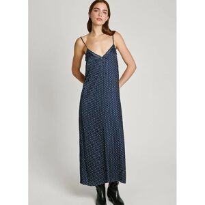 Pepe Jeans Petal Sleeveless Long Dress Dulwich Blue XS Women Pepe Jeans Petal Sleeveless Long Dress Dulwich Blue XS Women