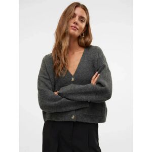 Vero Moda Gemma Cardigan Dark Grey Melange XS Women Vero Moda Gemma Cardigan Dark Grey Melange XS Women