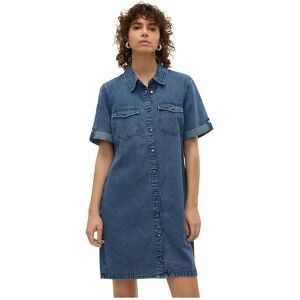 Vero Moda Jennie Short Sleeve Short Dress Medium Blue Denim XS Women Vero Moda Jennie Short Sleeve Short Dress Medium Blue Denim XS Women