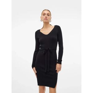 Vero Moda Saba Rib Long Sleeve Short Dress Black L Women Vero Moda Saba Rib Long Sleeve Short Dress Black L Women
