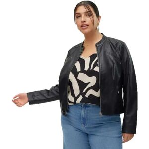 Vero Moda Curve Cfavodona Leather Jacket Black 52 Women Vero Moda Curve Cfavodona Leather Jacket Black 52 Women