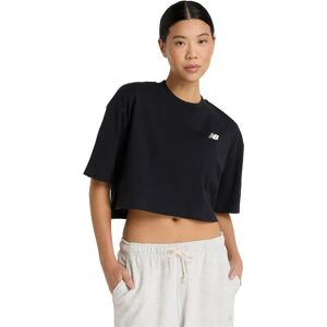 New Balance Reimagined Oversized Waist T-shirt Short Sleeve T-shirt Black 001 XS Women New Balance Reimagined Oversized Waist T-shirt Short Sleeve T-shirt Black 001 XS Women