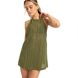 Roxy Golden Hours Coverup Dress Loden Green M Women Roxy Golden Hours Coverup Dress Loden Green M Women