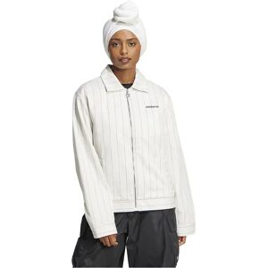 adidas Originals Pinstripe Harrington Jacket Off White / Night Indigo S Women adidas Originals Pinstripe Harrington Jacket Off White / Night Indigo S Women