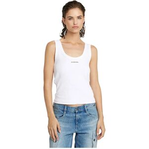 G-star Slim Rib Sleeveless T-shirt White 2XL Women G-star Slim Rib Sleeveless T-shirt White 2XL Women