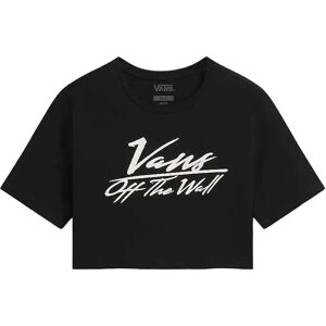 Vans GO ANYPLACE CREW CROP II Black Short Sleeve T-Shirt Vans GO ANYPLACE CREW CROP II Black Short Sleeve T-Shirt