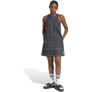 adidas Originals Allover Print Midi Dungaree Sleeveless Short Dress Carbon XS Women adidas Originals Allover Print Midi Dungaree Sleeveless Short Dress Carbon XS Women