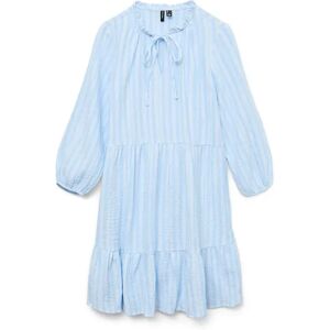 Vero Moda Nanna Long Sleeve Midi Dress Airy Blue / Snow White M Women Vero Moda Nanna Long Sleeve Midi Dress Airy Blue / Snow White M Women