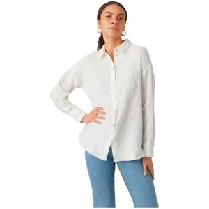 Vero Moda Women's Blouse - Cotton, Classic Collar, Long Sleeve Vero Moda Women's Blouse - Cotton, Classic Collar, Long Sleeve
