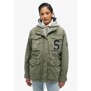 Superdry Jersey Emb Military Jacket Dusty Olive Green XS Women Superdry Jersey Emb Military Jacket Dusty Olive Green XS Women