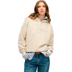 Superdry Venue Metallic Relaxed Hoodie Pumice Stone Beige XS Women Superdry Venue Metallic Relaxed Hoodie Pumice Stone Beige XS Women