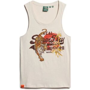 Superdry Vl Tokyo Scoop Sleeveless T-shirt Pumice Stone Beige XS Women Superdry Vl Tokyo Scoop Sleeveless T-shirt Pumice Stone Beige XS Women