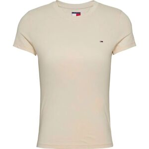 Tommy Jeans Dw0dw20459 Slim Fit Short Sleeve T-shirt Newsprint XS Women Tommy Jeans Dw0dw20459 Slim Fit Short Sleeve T-shirt Newsprint XS Women