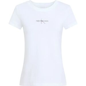 Calvin Klein Jeans Gradient Monologo Slim Short Sleeve T-shirt Brilliant White L Women Calvin Klein Jeans Gradient Monologo Slim Short Sleeve T-shirt Brilliant White L Women