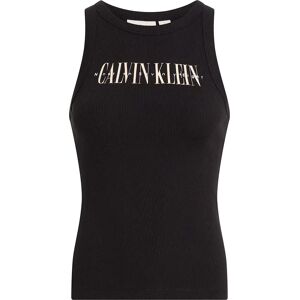 Calvin Klein Jeans Varsity Sleeveless T-shirt Ck Black M Women Calvin Klein Jeans Varsity Sleeveless T-shirt Ck Black M Women