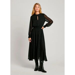 Pepe Jeans Anushka Long Sleeve Long Dress Black S Women Pepe Jeans Anushka Long Sleeve Long Dress Black S Women