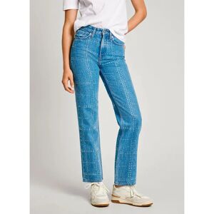 Pepe Jeans Glitter Straight Fit High Waist Jeans Denim 28 Women Pepe Jeans Glitter Straight Fit High Waist Jeans Denim 28 Women