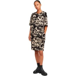 G-star Sprayed Letters Loose Short Sleeve Dress Lt Chalk Sprayed Letters XS Women G-star Sprayed Letters Loose Short Sleeve Dress Lt Chalk Sprayed Letters XS Women