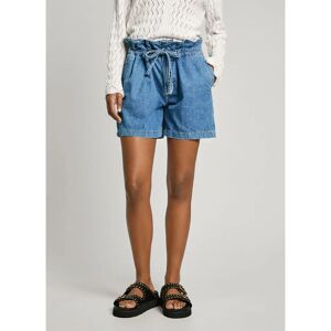 Pepe Jeans A-line High Waist Denim Shorts Denim / 8.5Oz Blue Lightweight Denim 28 Women Pepe Jeans A-line High Waist Denim Shorts Denim / 8.5Oz Blue Lightweight Denim 28 Women