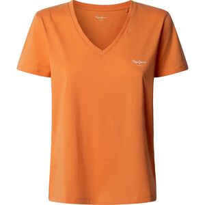 Pepe Jeans Macy Short Sleeve V Neck T-shirt Washed Orange M Women Pepe Jeans Macy Short Sleeve V Neck T-shirt Washed Orange M Women