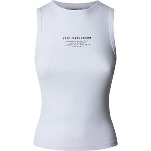 Pepe Jeans Viv Sleeveless T-shirt White L Women Pepe Jeans Viv Sleeveless T-shirt White L Women