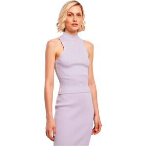 Urban Classics Short Rib Knit Turtleneck Sleeveless T-shirt Lilac XL Women Urban Classics Short Rib Knit Turtleneck Sleeveless T-shirt Lilac XL Women