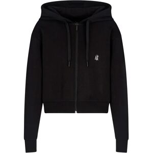 Armani Exchange Xw000822_af10818 Full Zip Sweatshirt Black L Women Armani Exchange Xw000822_af10818 Full Zip Sweatshirt Black L Women