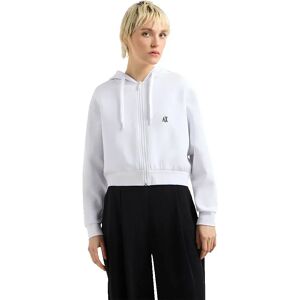Armani Exchange Xw000822_af10818 Full Zip Sweatshirt Optic White M Women Armani Exchange Xw000822_af10818 Full Zip Sweatshirt Optic White M Women