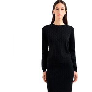 Armani Exchange Xw000910_af10352 Sweater Black Logo Allover XS Women Armani Exchange Xw000910_af10352 Sweater Black Logo Allover XS Women