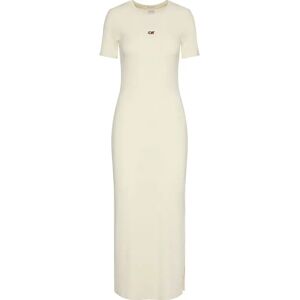 Calvin Klein Jeans Modal Short Sleeve Dress Cloud Cream S Women Calvin Klein Jeans Modal Short Sleeve Dress Cloud Cream S Women
