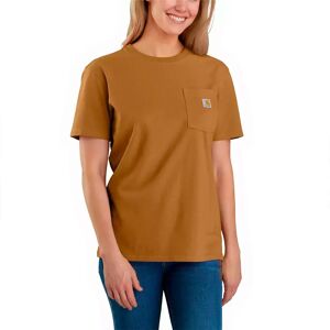 Carhartt Workwear Pocket Original Fit Short Sleeve T-shirt Brown L Women Carhartt Workwear Pocket Original Fit Short Sleeve T-shirt Brown L Women