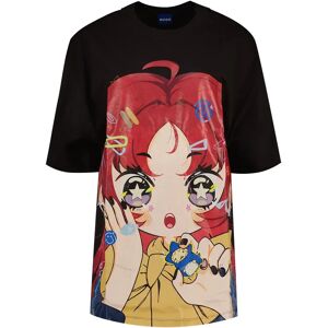 Hugo Boss Oversized 4 10272982 01 Short Sleeve T-shirt Black XS Women Hugo Boss Oversized 4 10272982 01 Short Sleeve T-shirt Black XS Women