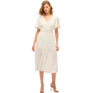 Superdry Ibiza Short Sleeve Midi Dress Off White S Women Superdry Ibiza Short Sleeve Midi Dress Off White S Women
