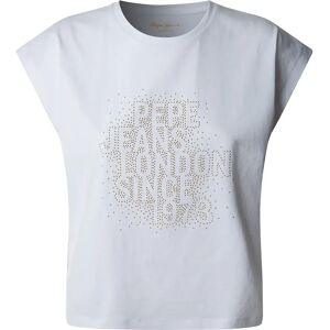 Pepe Jeans Aza Short Sleeve T-shirt White XL Women Pepe Jeans Aza Short Sleeve T-shirt White XL Women