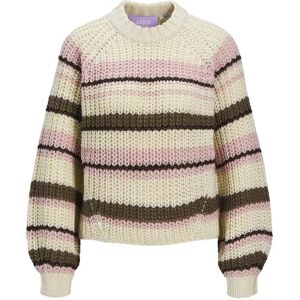 Jack & Jones Kelly Chunky Stripe Jjxx Sweater Bone White /Multi Color L Women Jack & Jones Kelly Chunky Stripe Jjxx Sweater Bone White /Multi Color L Women