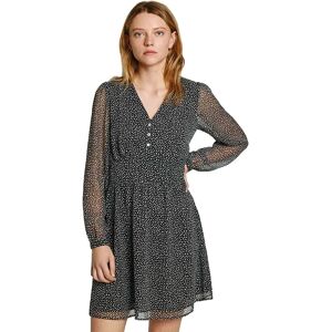 Pepe Jeans Orchid Print Long Sleeve Short Dress Black S Women Pepe Jeans Orchid Print Long Sleeve Short Dress Black S Women