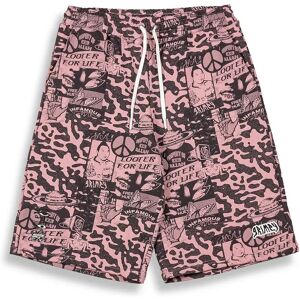 Grimey Peace Within All Over Print Baggy Aop Sweat Shorts Lilac L Men,Women Grimey Peace Within All Over Print Baggy Aop Sweat Shorts Lilac L Men,Women